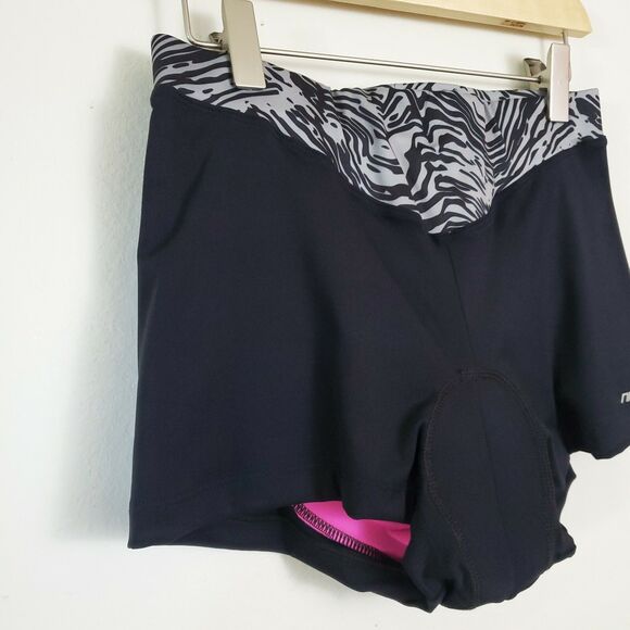 Nice Win Cycling Women's Biking Shorts Medium Black Padded Quick Dry Gym Workout - Picture 3 of 5